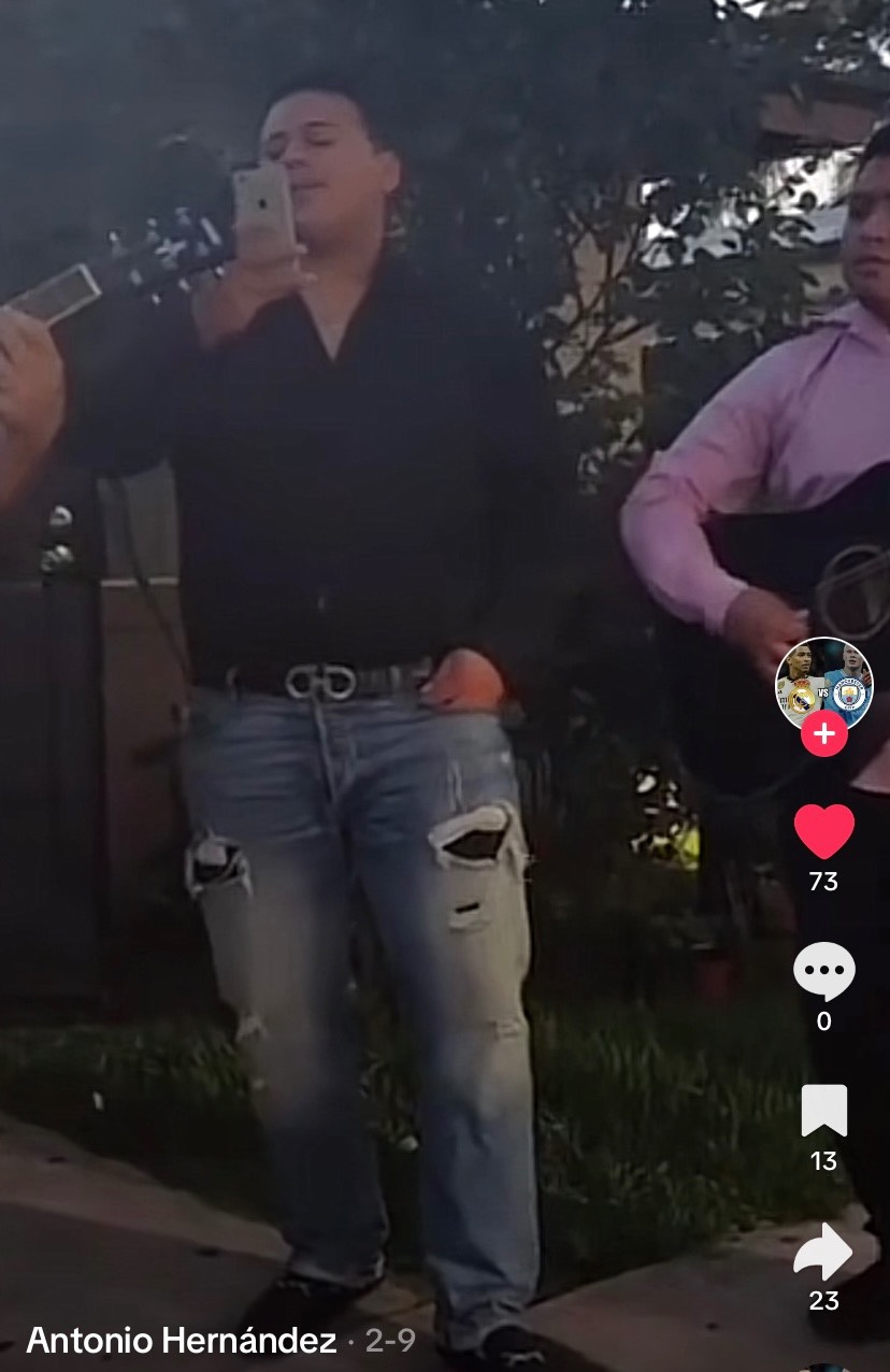 Mostraban sus autorías Fuerza Regida. Foto: TikTok Antonio Hernández 