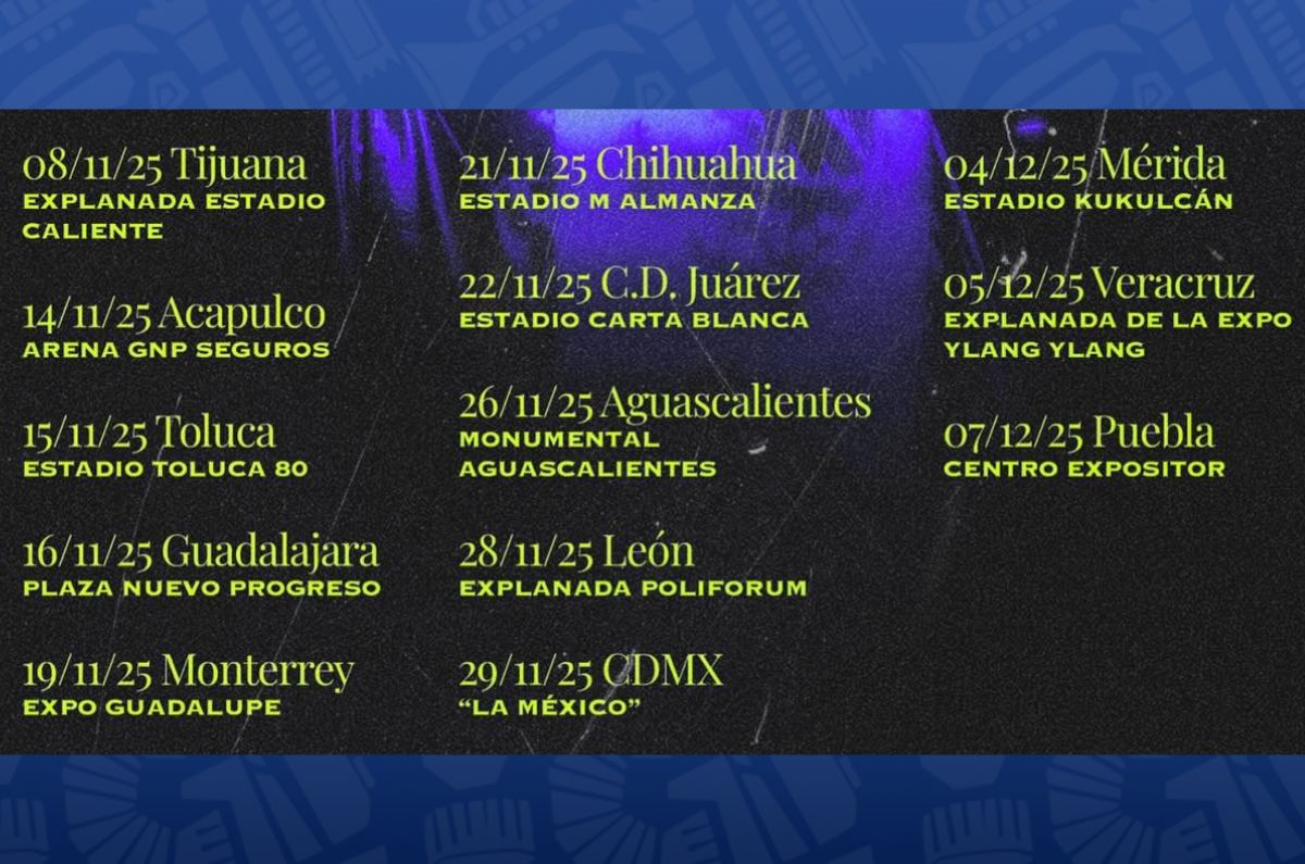 fechas junior h tour 2025