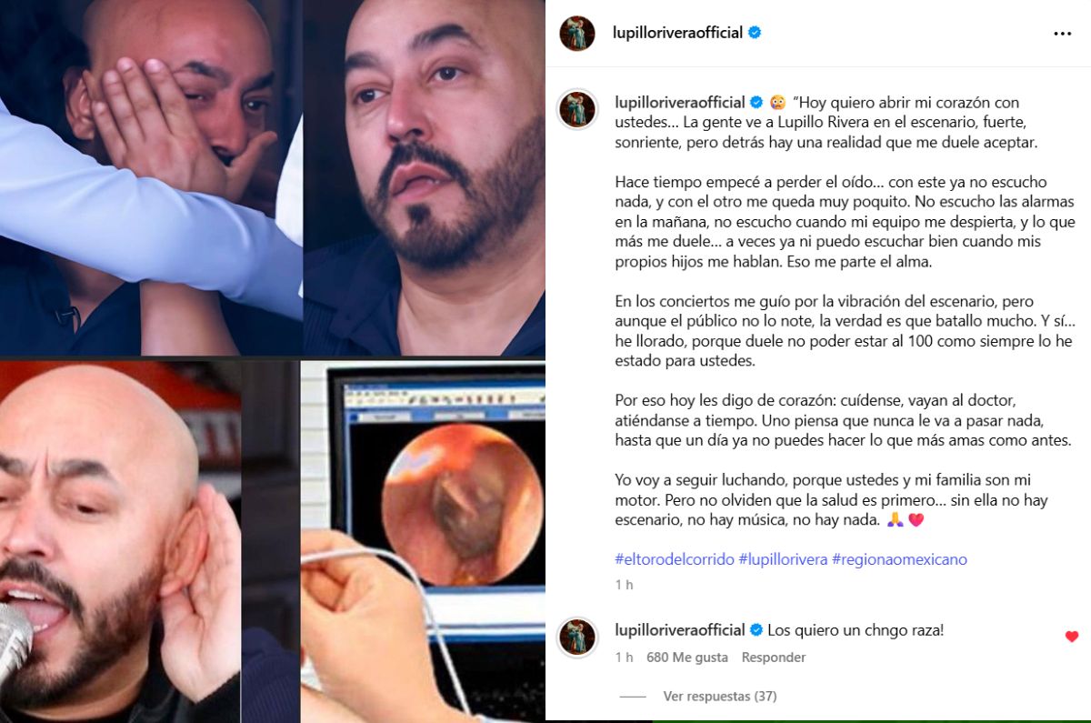 lupillo rivera enfermedad oido