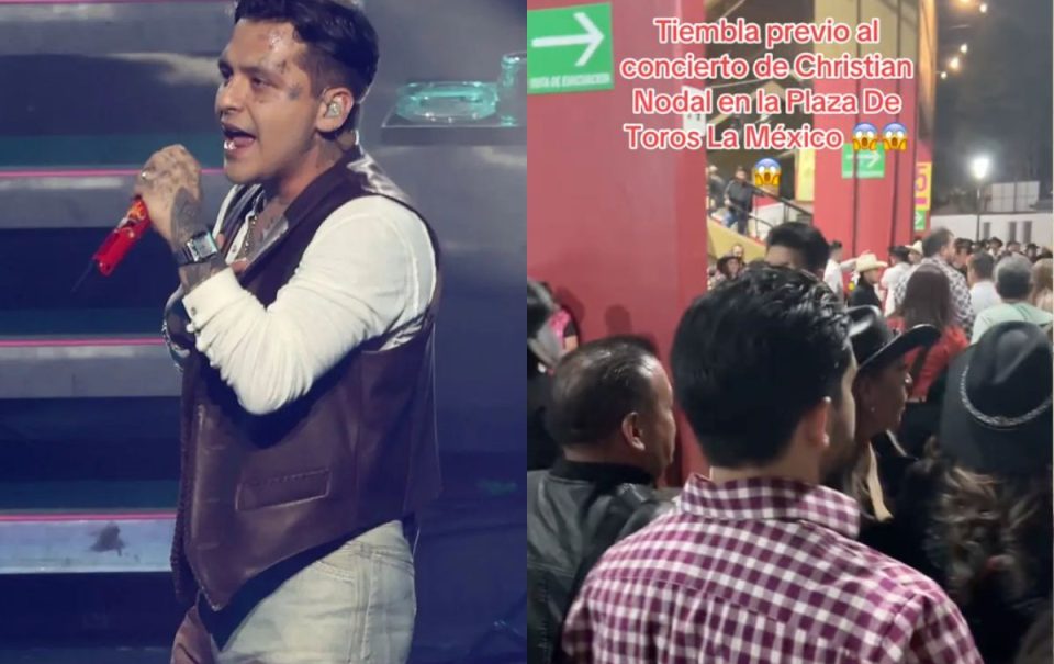 VIDEO: Sismo causa pánico en concierto de Christian Nodal