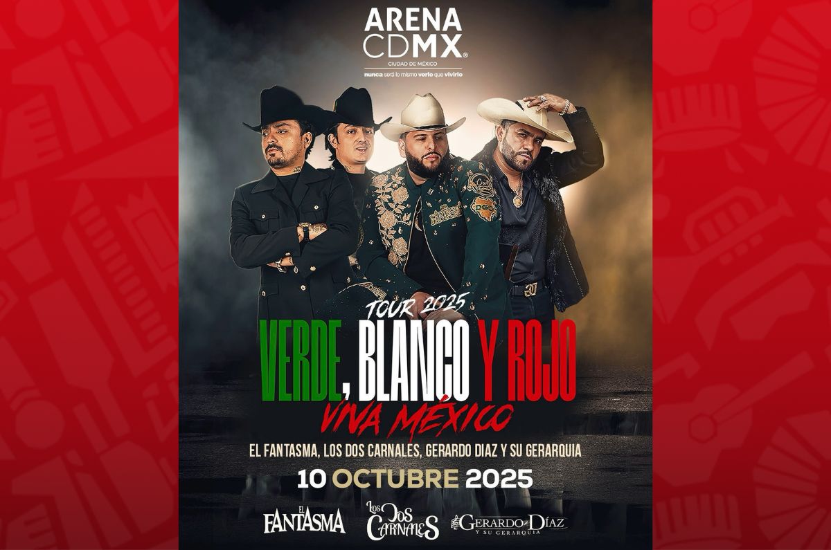 tour verde blanco y rojo los dos carnales fantasma y gerardo diaz arena cdmx