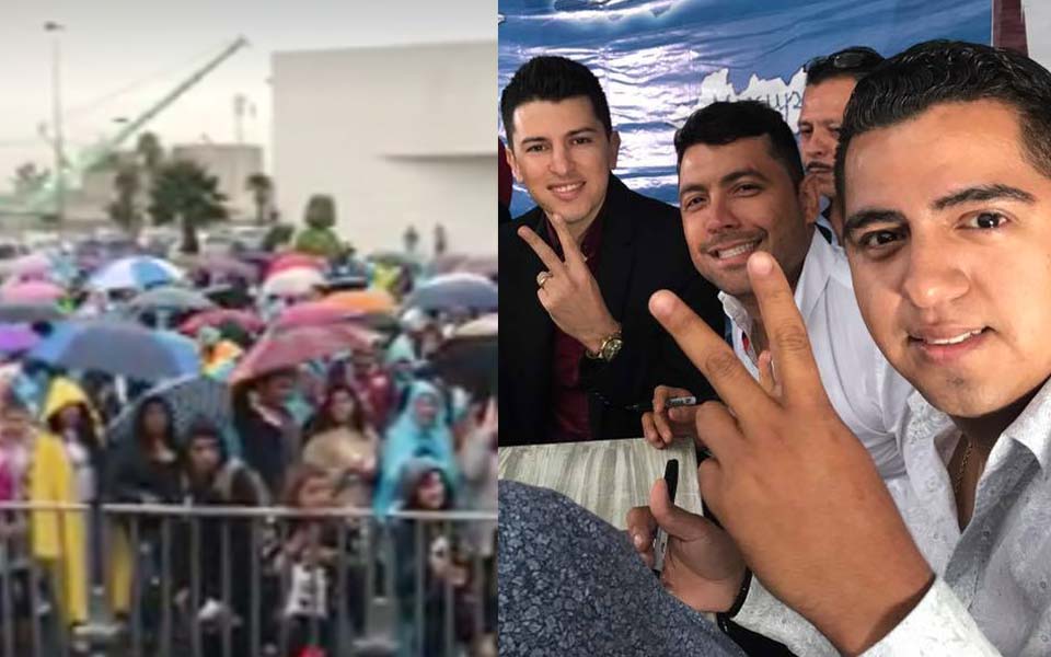 VIDEO: BANDA MS CAUSA FUROR ENTRE SUS FANS A PESAR DE LA LLUVIA